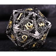 COC Dungeons and Dragons Tabletop Game Dice d20Dice Metal Hollow Cthulhu dnd Polyhedron trpg