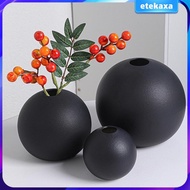 [Etekaxa] Planter Flower Pot Holiday Ceramic Round Flower Vase Plant Pot Holder for Indoor
