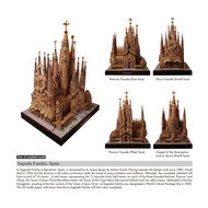 World Famous Architecture Spain Cathedral Sagrada Familia Roman Catholic Church Paper Model DIY Stud