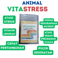 Vitastress Multivitamin + Anti Stress untuk haiwan (Arnab,Ayam, Lembu dan Kambing) vitamin haiwan peliharaan pet 10gram