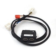 Rear Seat USB Socket Armerst USB with Wiring for VW Tiguan MK2 Teramont Atlas for Skoda MQB Octavia 