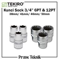 Kunci Sock 3/4 6PT 12PT 38mm 41mm 46mm 50mm Tekiro Mata Sok