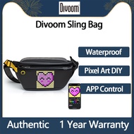 Original Divoom Sling Bag Customizable Pixel Art Fashion Design Outdoor Sport Waterproof for Biking Hiking Outside Activity Big Space