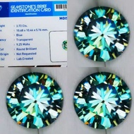 Batu permata berlian moissanite beserta memo