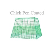 Limber Pen/Scratch Pen For Chick (Chick Pen) Plastic Coated Heavy Duty GameFowl Chick Pen Green Only