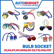 LED Headlight Bulb Socket H1 H4 H7 H11 9005 HB3 9006 HB4 RS-05 T10 1156 1157 Car Headlight Socket Bu