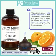 Aroma Sense Orange Scent Water Soluble Essential Oil (250ml) - Fresh & Long Lasting Fragrance for A