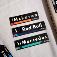 F1 Stickers Teams APXGP Mercedes Aston Martin RB Haas Alpine Williams Red Bull McLaren Ferrari Merch