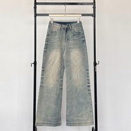 ATIPASHOP - FADE THEORY JEANS กางเกงยีนส์ขายาว ทรงปลายขาบาน สีเฟด