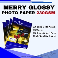 A4 Merry Glossy Photo Paper 230gsm