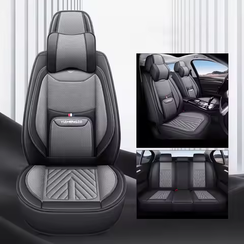 Faux Leather Car Seat Covers Waterproof Breathable Universal Fit For Skoda Octavia A7 BMW Serie 1 F2