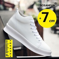 Men's Sneakers Elevator Shoes Insole 7cm Heels Casual Lift Height Shoes Man Heighening Shoes For Men