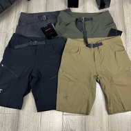 外國預訂 4色選 Arcteryx 始祖鳥 戶外機能 拉鍊口袋 配腰帶 短褲
