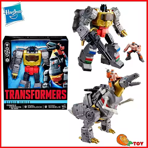 In Stock Hasbro Transformers Toys Studio Series SS-86 Grimlock & Wheelie Model Robot Collection Acti