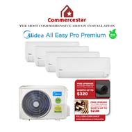MIDEA ALL EASY PRO PREMIUM R32 SYSTEM 4 AIRCON (INSTALLATION INCLUDED FREE UPGRADED MATERIALS)