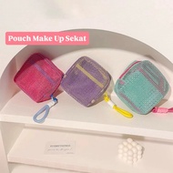 PINKY ROW - Mesh Makeup Pouch - Mesh Pouch - Multi Function Pouch - Makeup Skin Care Case - Pouc