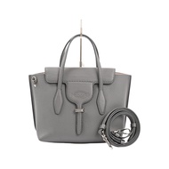 【二手】Tod's TOD'S手提包 兩用單肩包 壓花皮革 灰色