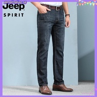 JEEP SPIRIT 1941 ESTD Jeans Men's Straight Fit Loose Versatile Business Casual Jeans