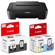 Printer Ink Catridge PIXMA E410 - 47 Black & 57 Color