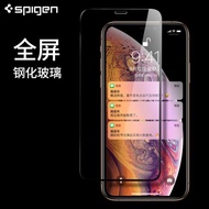 Spigen適用于蘋果iPhone XS Max鋼化保護貼膜防爆全覆蓋高清膜