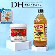AZTEC Clay Mask and BRAGG Apple Cider Vinegar Combo: Dhskincare Skin Brightening and Acne Reduction