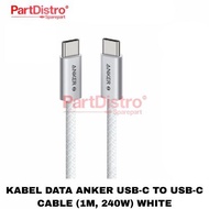 ANKER USB-C TO USB-C DATA CABLE (1M, 240W) WHITE
