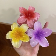 Jepitan Rambut Cantik Model Bunga Kamboja Hair Clip Bali Aksesori Wanita Jepit Plumeria Kamboja Warn