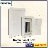 KOTEN Panel Board / Panel Box Plug-in 5x5-8 Branch, 6x6-10 Branch, 7x7-12 Branch, 8x8-14 Branch