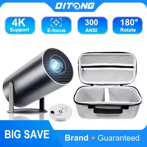 DITONG HY300 Plus HD Projector portatil 4K projetor Android LED Video Home Theater Cinema Phone mini