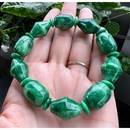 12 LY mountain green beaded bracelet, real product, meaningful gift