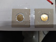 香港兩毫硬幣共2枚。1982和1990 。5元平郵