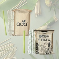 ADA EDIBLE STRAW 100%  Food Based Ingredients Eco Friendly Safe Edible Rice Drinking Straw