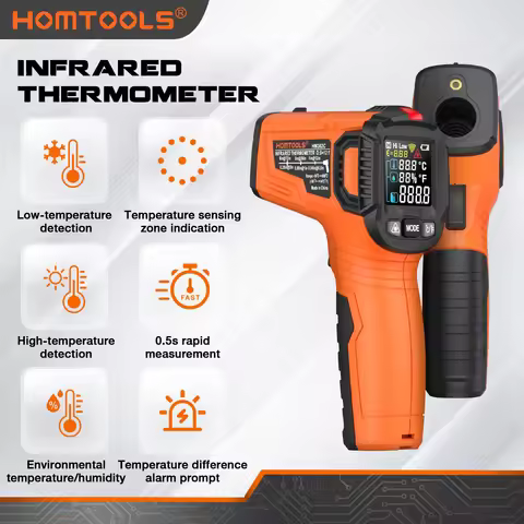 HOMTOOLS HM302 Digital Infrared Thermometer Non-contact Laser Thermometers Pyrometer -50~800℃ Smart 