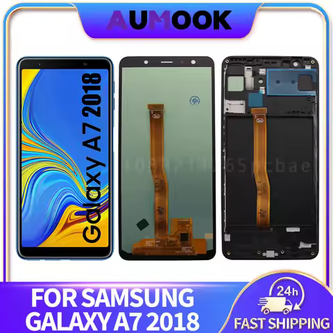 AMOLED LCD For Samsung Galaxy A7 2018 A750 LCD Display Touch Screen Digitizer Assembly A750F A750G A