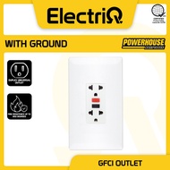 Electriq l Powerhouse Electric Gang Plate w/ Duplex Universal Outlet w/ Ground - GFCI Outlet