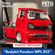 BODYKIT PANDEM WIDEBODY WPL D12 1:10 RC PICKUP DRIFT 3D PRINTED