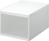 LIKE-IT MOS-06 Storage Box, Drawers, Can be Combined, Storage Case, Wide L, White, Made in Japan, Depth 18.1 inches (46 cm), Closet, Metal Rack, Perfect for Garment Storage
