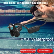 【The-Best】 True Wireless Headphones Bone Conduction Bluetooth Swimming Headsets Professional Earphones Ipx8 32g Waterproof Sports Earbuds