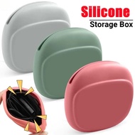 Simple Silicone Wired Earphones Storage Bag Simple Portable Coin Purse Data Cable Organizer Portable