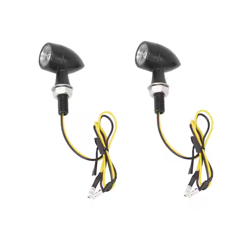 Motorcycle Turn Signals Lights Universal Motorcycle LED Turn Signals Lights Waterproof 8mm Thread Tu