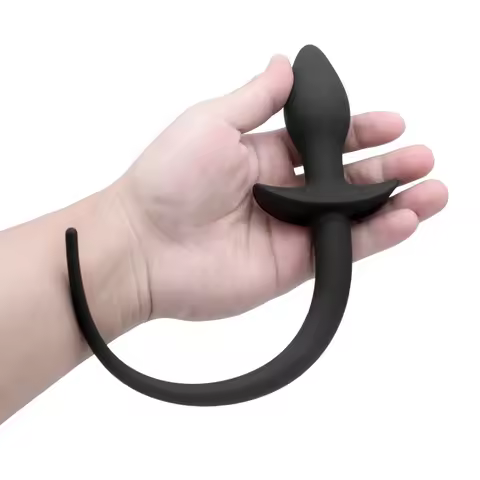 Soft Silicone Dog Tail Anal Plug Cosplay bdsm Slave Butt Plug Prostate Stimulating Anal toys for Mal