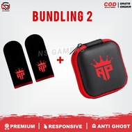 MERAH Get a Box Pouch Thumb Sleeve Ap King Andra Gz Anti-Sweat Finger Touch Game Premium Gamepad Red