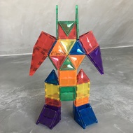 120-pc Magnetic Tiles - MNTL Star Diamond compatible with Connetix, Magna-tiles, Playmags, Picasso, 