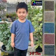 Children's Plain T-shirts (2-8 Years) Unisex TUTON Teteron / Children's plain T-shirts SML-XL