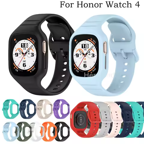 Sport Silicone Watchband For Huawei Honor Watch 4 Strap Smarwatch Wriststrap For Honor Watch4 Bracel