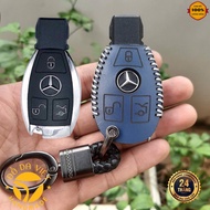 Mercedes C class, E class, GLK, GLC, ML... cowhide key case Key case Key cover Keychain car
