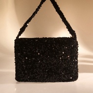 Lightweight, Business Casual Rhinestone Decor Bucket Bag Mini Drawstring Design, Clear Bag Faux Pear