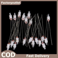FCMY 60PCS Red Green Blue Red Neon Light Bulb Indicator Light Standard Miniature Bulb 4*10mm Neon Li