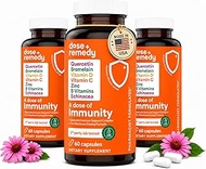 A Dose of Immunity Quercetin with Vitamin C and Zinc, Vitamin D, 500mg Quercetin Bromelain with Echi