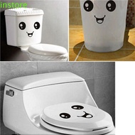 INSTORE Smile Face Toilet Stickers DIY Personalized Furniture Decoration Wall Decals Fridge Washing|Bathroom Car Sticker for Car Side Mirror Rearview Funny Home Decoration